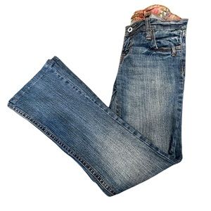 ZD Women's Size 7 Blue‎ Jeans Straight 5 Pockets Mid Rise